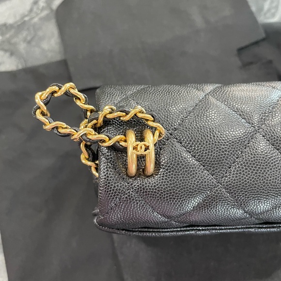 22K Chanel CocoFirst Mini Caviar Black BNIB Full Set SOLD Elsewhere - Picture 7 of 8